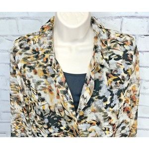 NEW CHRISTOPHER & BANKS Petite Small 2 Piece Tank Top / Button Top Shirt Blouse